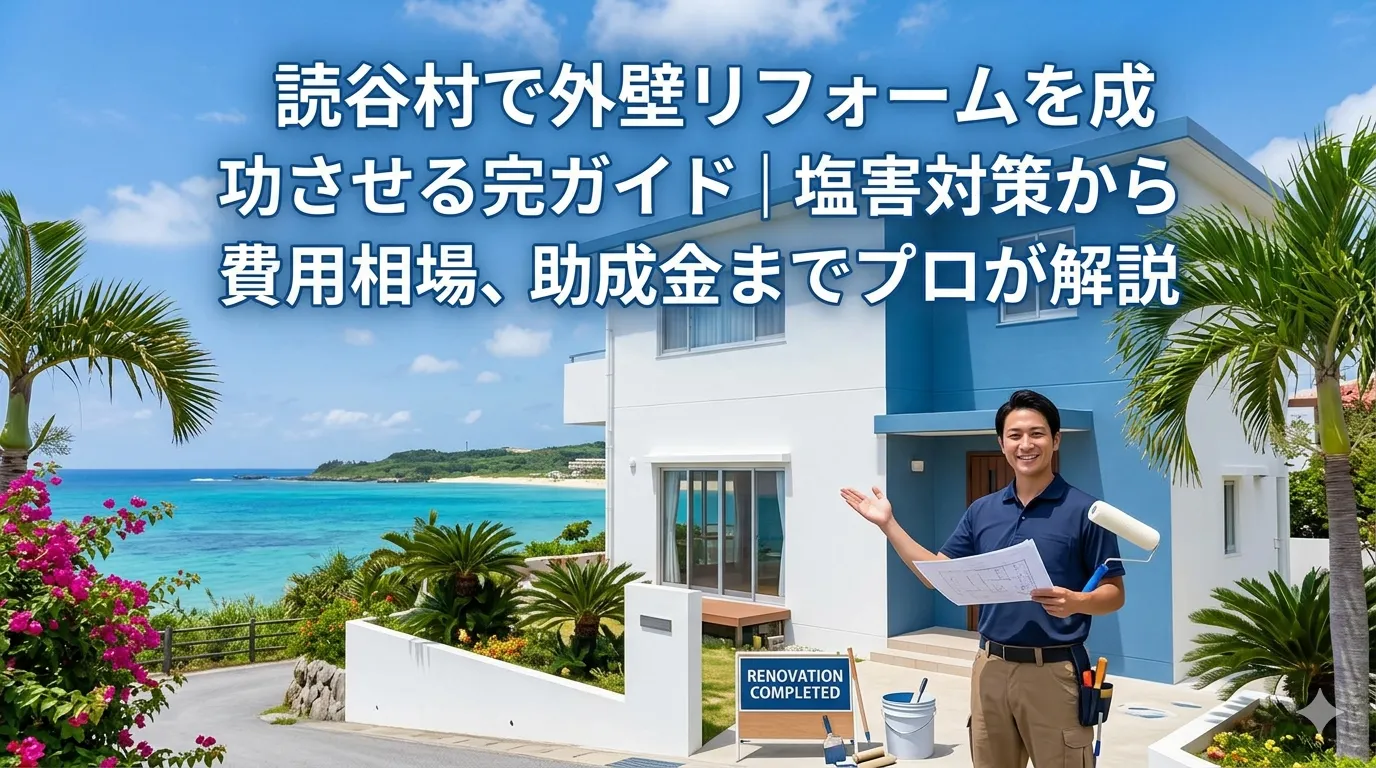 読谷村で外壁リフォームを成功させる完全ガイド｜塩害対策から費用相場、助成金までプロが解説